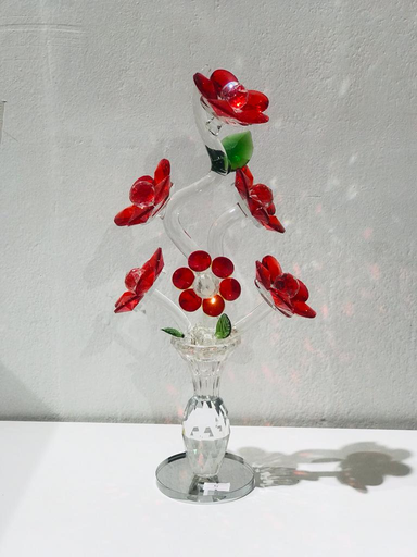 [Hom-ova-05627] Crystal Flower (Red)