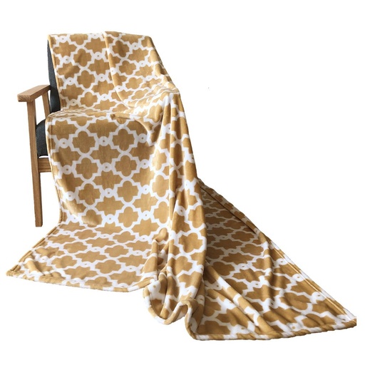 [HOM-Dan-00924] Printed Flannel Plush Blanket